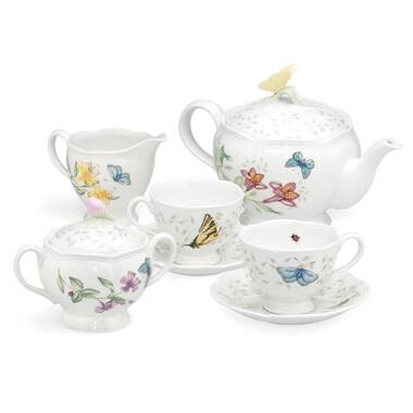 Lenox Butterfly Meadow 7 Piece Teapot Set & Reviews | Wayfair